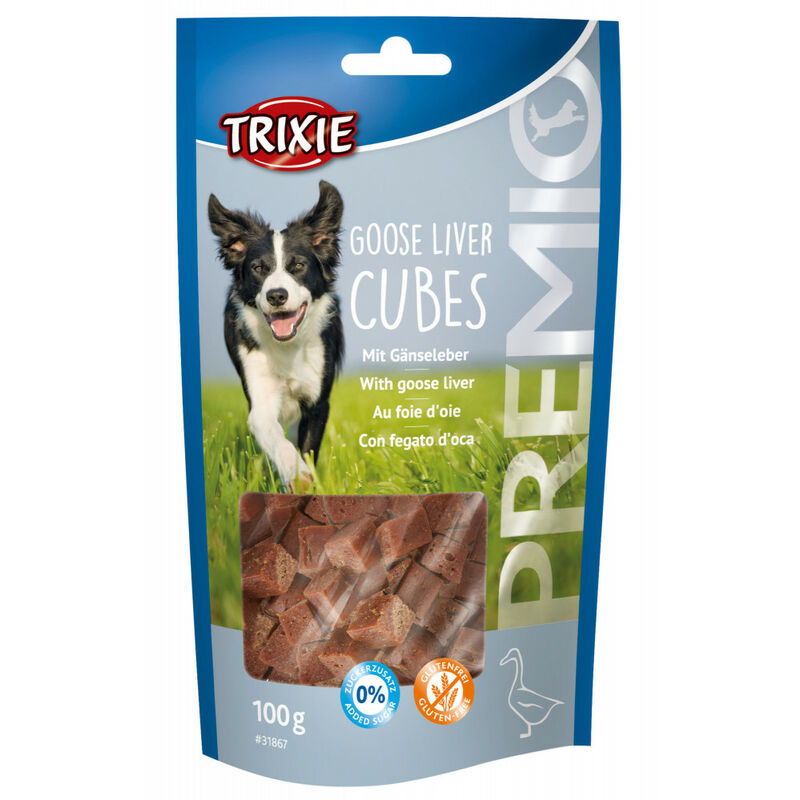 Hígado de ganso y caramelos de hígado de ganso. Para perros. Bolsa de 100 g. Cubos de hígado de ganso PREMIO
Hígado de ganso y caramelos de hígado de ganso. Para perros. Bolsa de 100 g. Cubos de hígado de ganso PREMIO