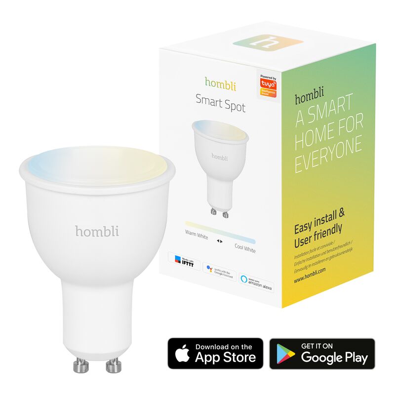 Bombilla Smart Spot | WiFi LED GU10 4.5W, Regulable de blanco cálido a blanco frío, Compatible con Alexa, Google Home,IFTTT Controlada por Smart Life
Bombilla Smart Spot | WiFi LED GU10 4.5W, Regulable de blanco cálido a blanco frío, Compatible con Alexa, Google Home,IFTTT Controlada por Smart Life