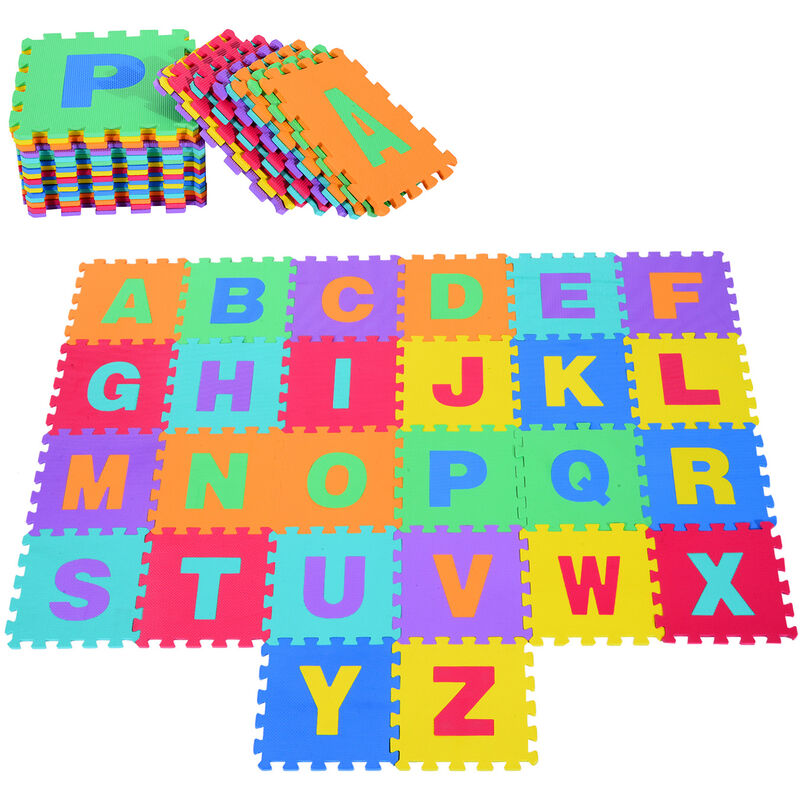 26 Piezas Alfombra Puzzle para Niños 31x31cm con 26 Letras de Espuma EVA Lavable - multi-colored
26 Piezas Alfombra Puzzle para Niños 31x31cm con 26 Letras de Espuma EVA Lavable - multi-colored
