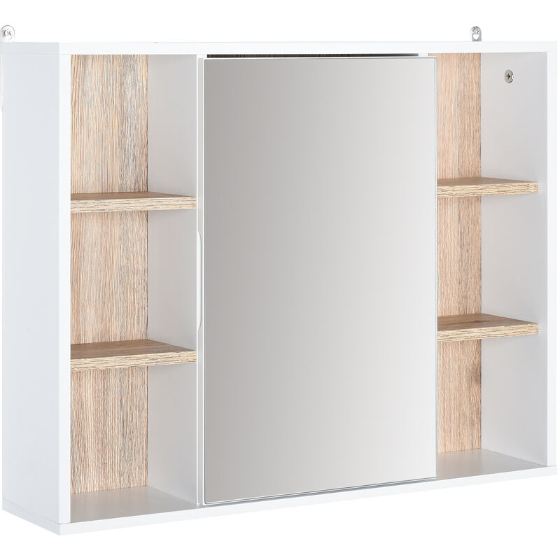 Armario de Baño con Espejo con Espacio Interior y Estantes Abiertos 60x14,5x49,4 cm - White, Oak Color
Armario de Baño con Espejo con Espacio Interior y Estantes Abiertos 60x14,5x49,4 cm - White, Oak Color