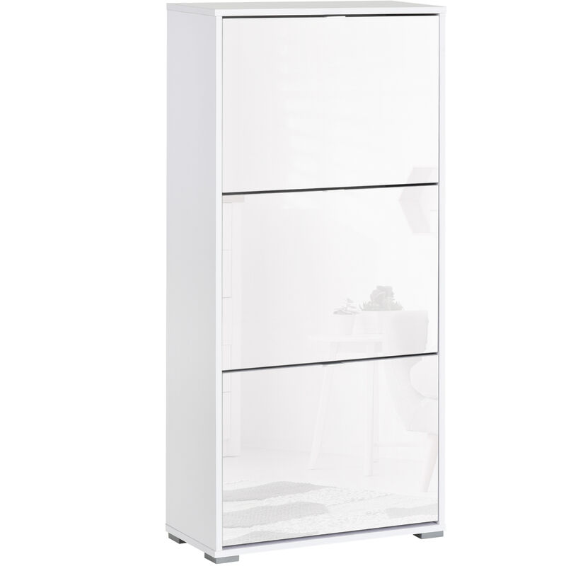 Armario de Zapatos con 6 Estantes Puerta Inclinada 18 Pares Antivuelco Blanco - blanco
Armario de Zapatos con 6 Estantes Puerta Inclinada 18 Pares Antivuelco Blanco - blanco