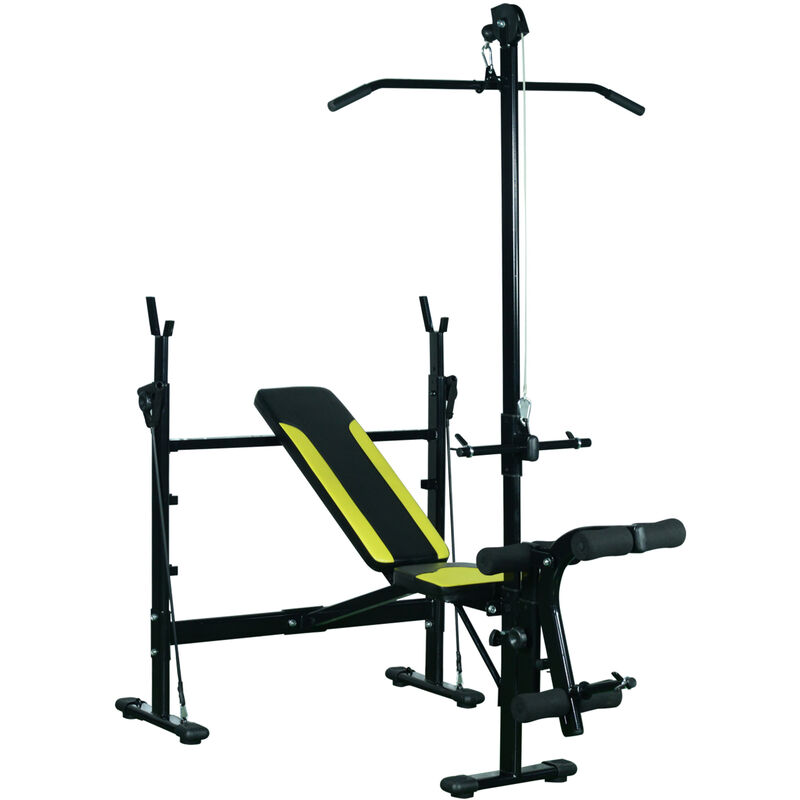 Banco de Pesas Ejercicio de Musculación 175x110x202cm Fitness Respaldo Regulable - Negro, Amarillo
Banco de Pesas Ejercicio de Musculación 175x110x202cm Fitness Respaldo Regulable - Negro, Amarillo