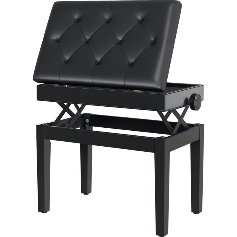 Banco de Piano Taburete Piano con Espacio de Almacenamiento Altura Regulable - Negro
Banco de Piano Taburete Piano con Espacio de Almacenamiento Altura Regulable - Negro
