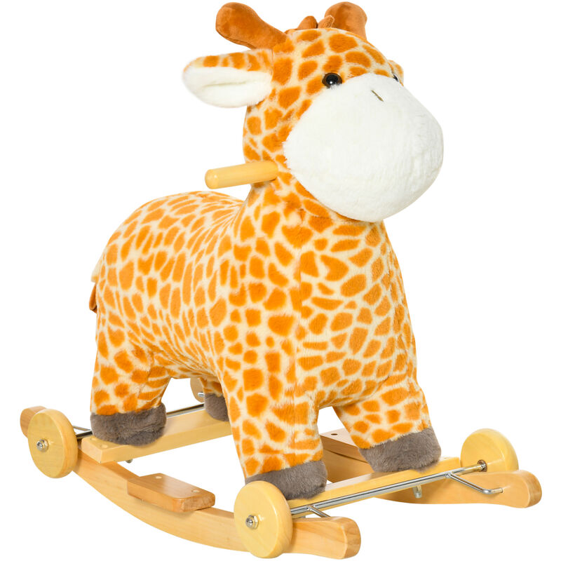 Caballito Balancín para Niños +3 Años Juguete de Mecedora Jirafa de Peluche Madera con Ruedas y Efectos de Sonido 63x38x63 cm - Multicolor - Homcom
Caballito Balancín para Niños +3 Años Juguete de Mecedora Jirafa de Peluche Madera con Ruedas y Efectos de Sonido 63x38x63 cm - Multicolor - Homcom