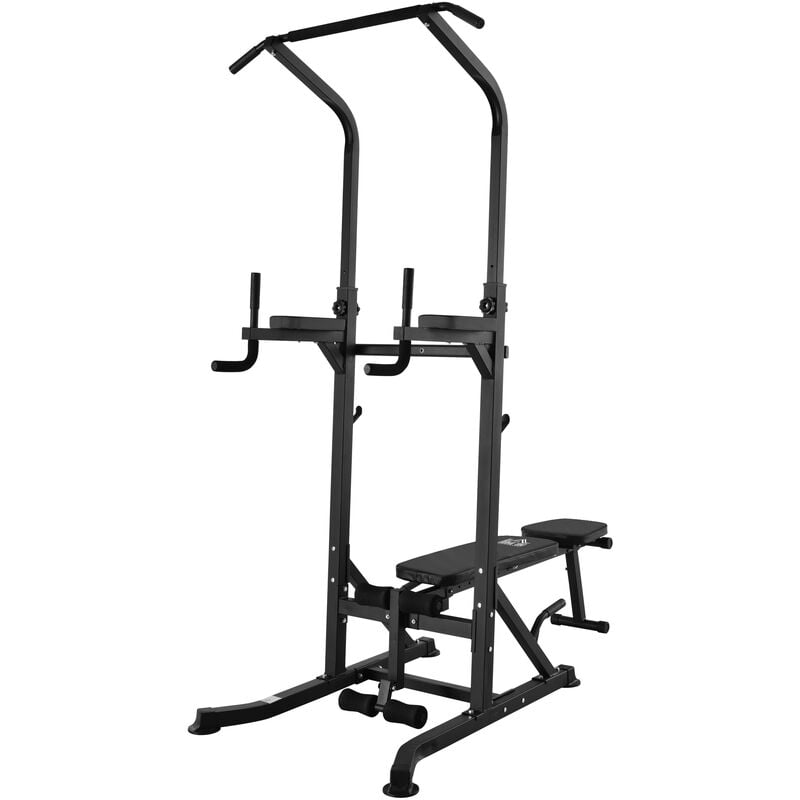 Estación de Musculación Torre de Entrenamiento Altura Ajustable con Barra de Dominadas y Banco Plegable para Fitness en Casa Gimnasio 99x178x230 cm
Estación de Musculación Torre de Entrenamiento Altura Ajustable con Barra de Dominadas y Banco Plegable para Fitness en Casa Gimnasio 99x178x230 cm