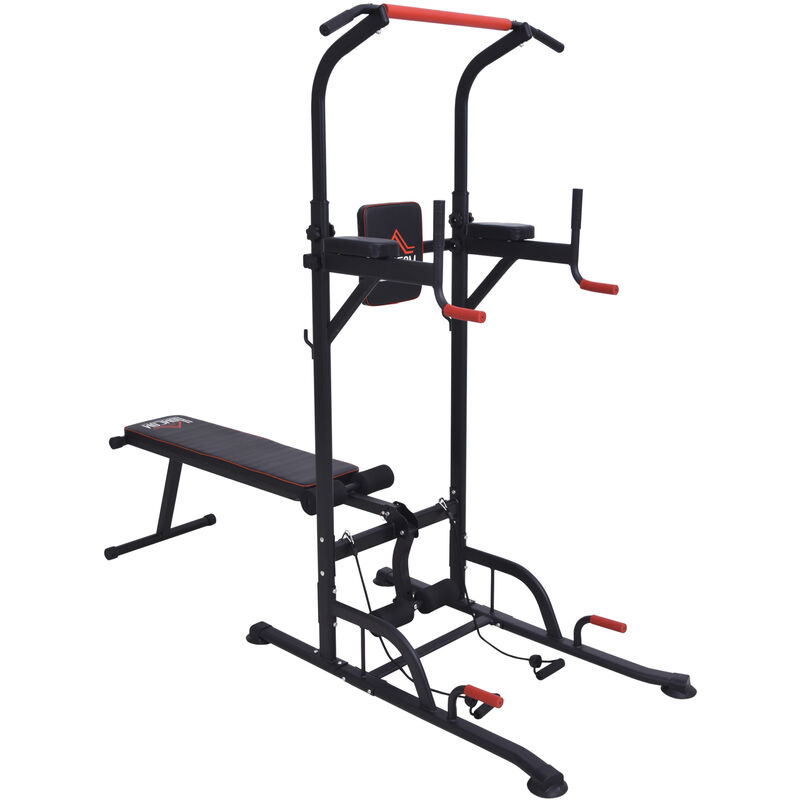 Estación de Musculación Multifuncional Torre de Entrenamiento Ajustable en Altura con Banco Plegable Barra de Dominadas para Fitness 220x98x181-229
Estación de Musculación Multifuncional Torre de Entrenamiento Ajustable en Altura con Banco Plegable Barra de Dominadas para Fitness 220x98x181-229