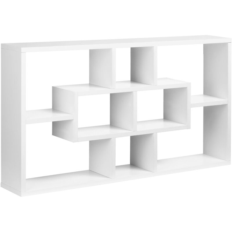Estante de Pared Juego de 8 Estantes Estantería para Libro CDs Madera carga 20kg - blanco
Estante de Pared Juego de 8 Estantes Estantería para Libro CDs Madera carga 20kg - blanco
