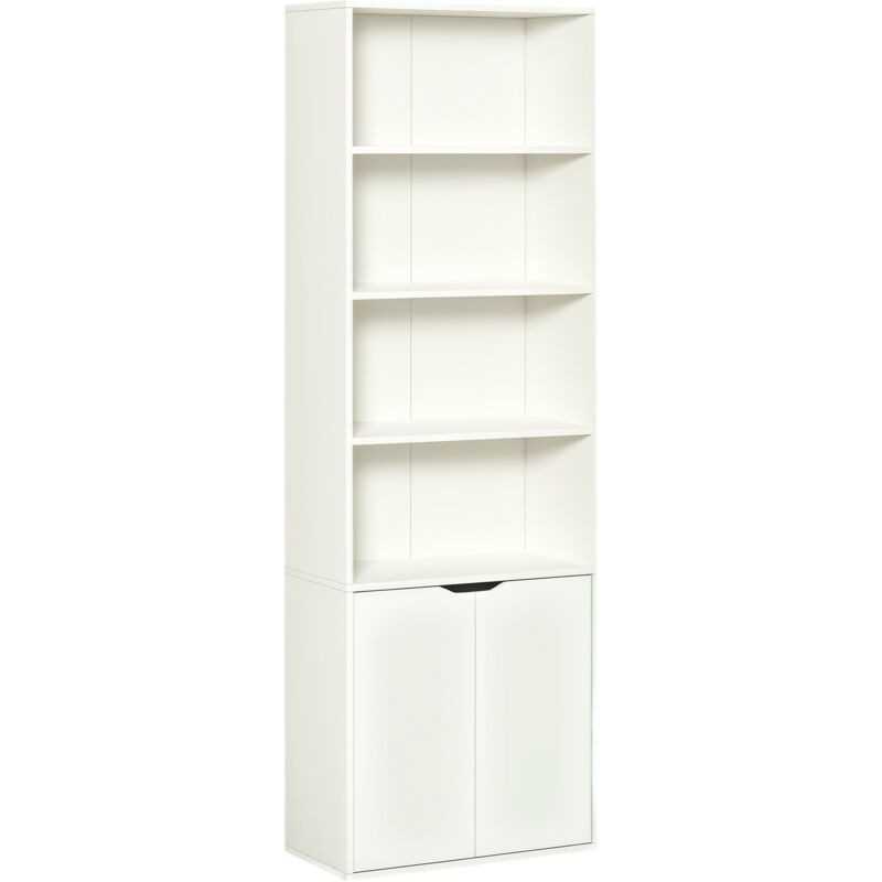 Estantería Librería con 4 Compartimentos Abiertos y 1 Armario de Puerta con 2 Estantes Almacenaje Libros CDs Plantas para Salón Estudio 59x29x180 cm
Estantería Librería con 4 Compartimentos Abiertos y 1 Armario de Puerta con 2 Estantes Almacenaje Libros CDs Plantas para Salón Estudio 59x29x180 cm