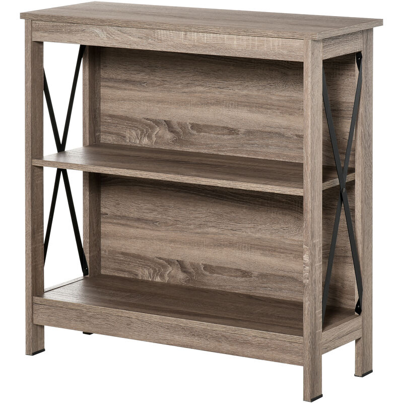 Estantería de Madera Librería de 2 Niveles con Laterales Reforzados 80x30x82 cm - Roble
Estantería de Madera Librería de 2 Niveles con Laterales Reforzados 80x30x82 cm - Roble