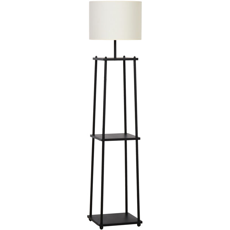Lámpara de Pie con 3 Estantes Interruptor de Pedal 34,5x34,5x150 cm Negro y Crema - Black and Cream
Lámpara de Pie con 3 Estantes Interruptor de Pedal 34,5x34,5x150 cm Negro y Crema - Black and Cream
