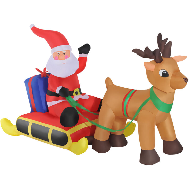Papa Noel con Reno Hinchable + Inflador y Luz LED Decoración Navidad Inflable - Multicolor
Papa Noel con Reno Hinchable + Inflador y Luz LED Decoración Navidad Inflable - Multicolor