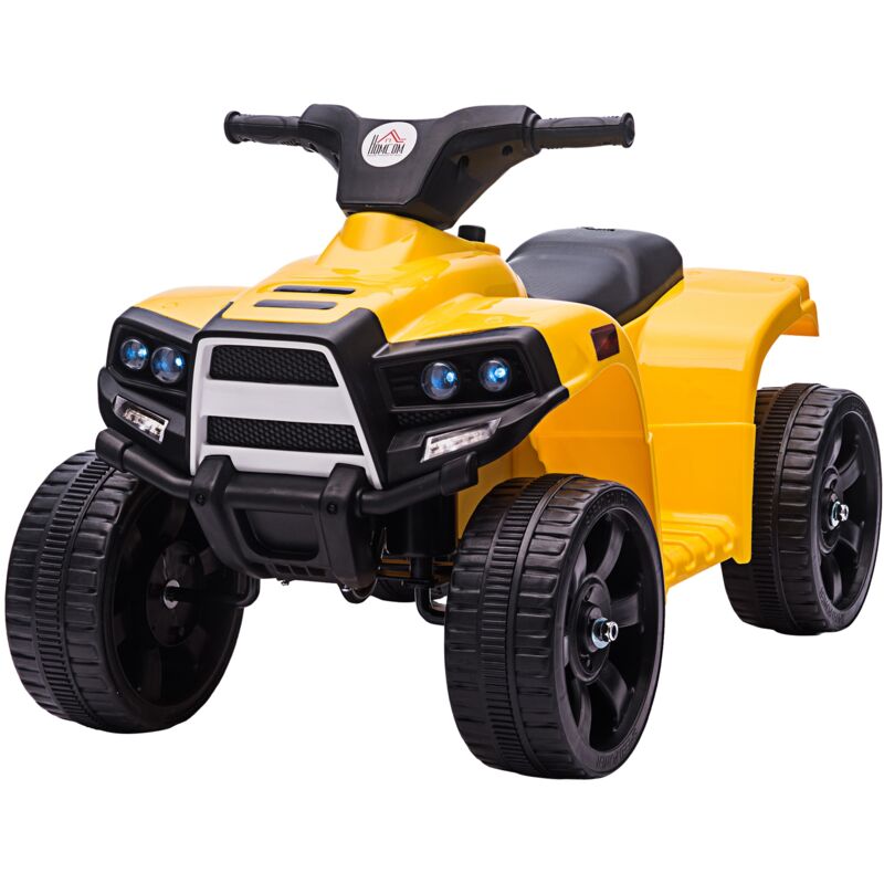 Quad Eléctrico para Niños 6V Cuatrimoto a Batería Infantil 18-36 Meses con Faros Bocina Velocidad 0-3 km/h Avance y Retroceso 65x40x43 cm Amarillo
Quad Eléctrico para Niños 6V Cuatrimoto a Batería Infantil 18-36 Meses con Faros Bocina Velocidad 0-3 km/h Avance y Retroceso 65x40x43 cm Amarillo