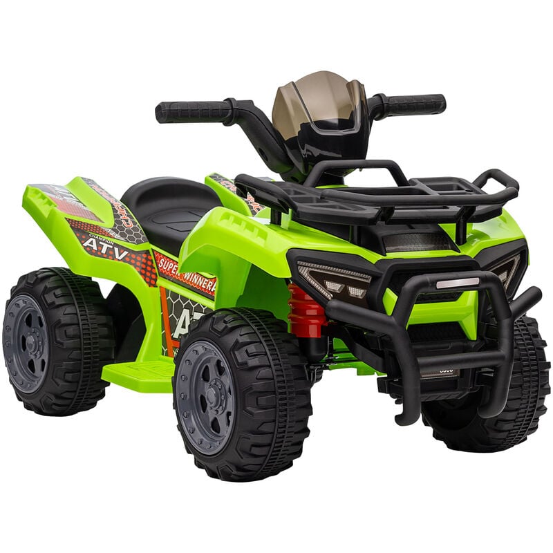 Homcom - Quad Eléctrico para Niños de 18-36 Meses Vehículo Eléctrico a Batería 6V con Faros LED Velocidad de 2 km/h y Avance 66x44x42 cm - Verde
Homcom - Quad Eléctrico para Niños de 18-36 Meses Vehículo Eléctrico a Batería 6V con Faros LED Velocidad de 2 km/h y Avance 66x44x42 cm - Verde