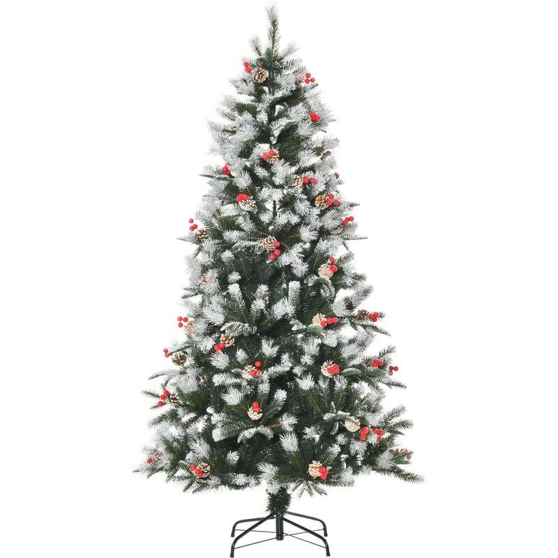 Homcom - Árbol de Navidad Artificial 180 cm con 678 Ramas 53 Piñas y 53 Bayas Hojas de PVC PE Base Plegable y Soporte Metálico Decoración Navideña
Homcom - Árbol de Navidad Artificial 180 cm con 678 Ramas 53 Piñas y 53 Bayas Hojas de PVC PE Base Plegable y Soporte Metálico Decoración Navideña
