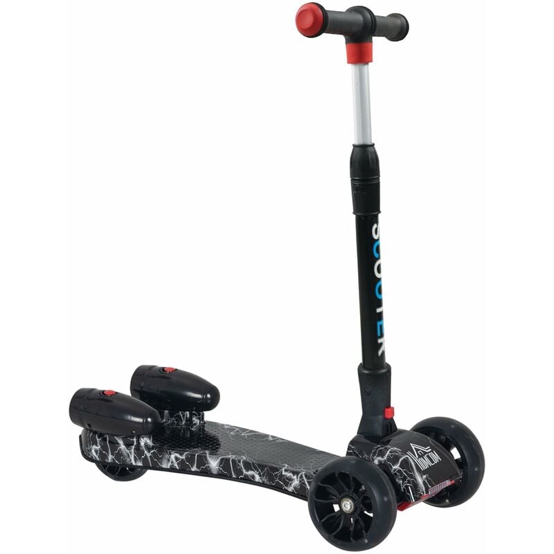 Scooter para Niños Ajustable Plegable con Música Luces +3 Años 62x27x63-81 cm - Negro
Scooter para Niños Ajustable Plegable con Música Luces +3 Años 62x27x63-81 cm - Negro