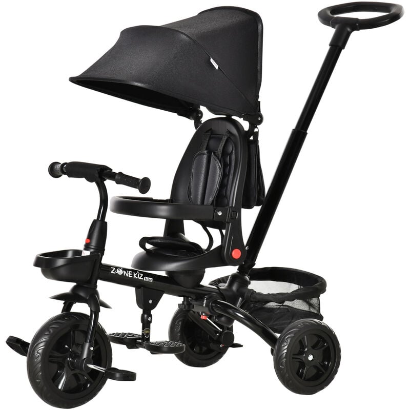 Homcom - Triciclo Bebé 4 en 1 Bicicleta para 1-5 Años con Asiento Giratorio Capota Ajustable Mango de Empuje Telescópico y Reposapiés Plegable
Homcom - Triciclo Bebé 4 en 1 Bicicleta para 1-5 Años con Asiento Giratorio Capota Ajustable Mango de Empuje Telescópico y Reposapiés Plegable