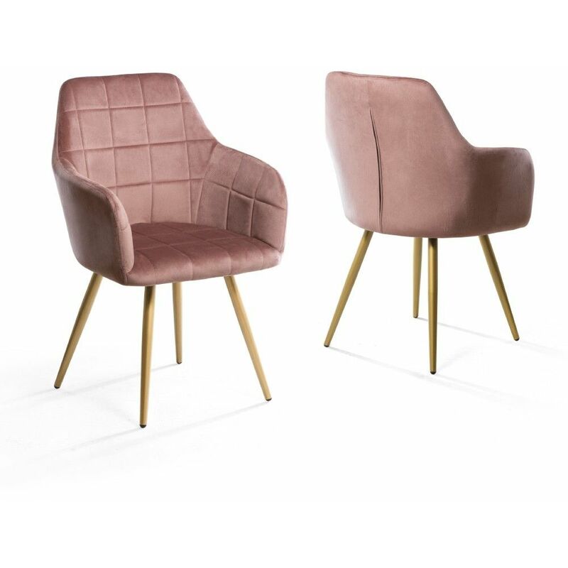 ®- Pack 2 sillas comedor con reposabrazos FREYA. Sillas de terciopelo de diseño. Patas metálicas. | Pata Dorada. Color: - Dorado - Home Heavenly
®- Pack 2 sillas comedor con reposabrazos FREYA. Sillas de terciopelo de diseño. Patas metálicas. | Pata Dorada. Color: - Dorado - Home Heavenly