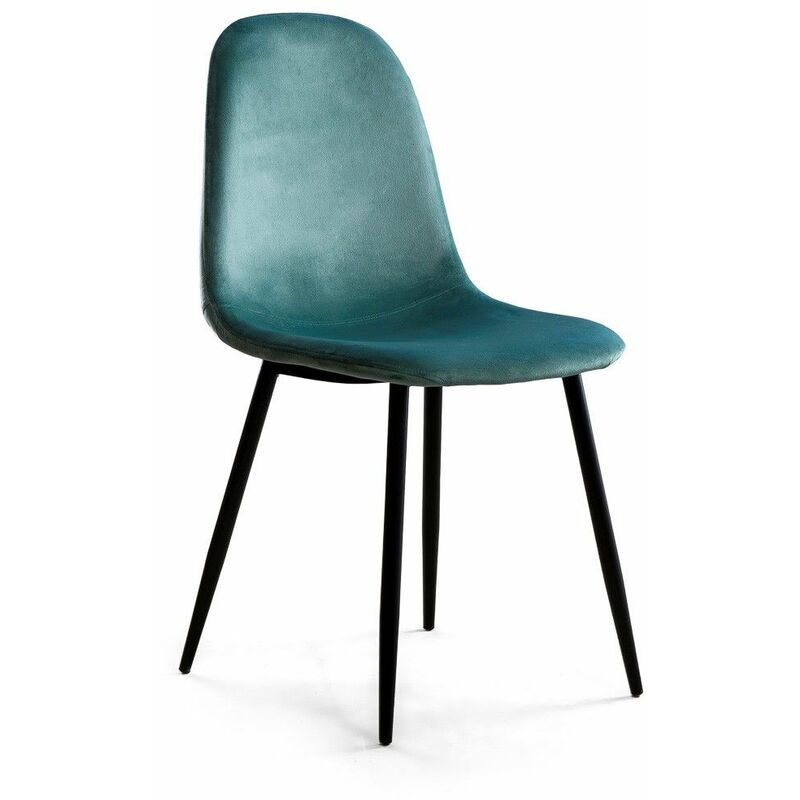® - Pack 4 sillas Comedor Sweden, sillas terciopelo estilo nórdico, patas metálicas | Color: Verde azulado con pata negra - Negro - Home Heavenly
® - Pack 4 sillas Comedor Sweden, sillas terciopelo estilo nórdico, patas metálicas | Color: Verde azulado con pata negra - Negro - Home Heavenly
