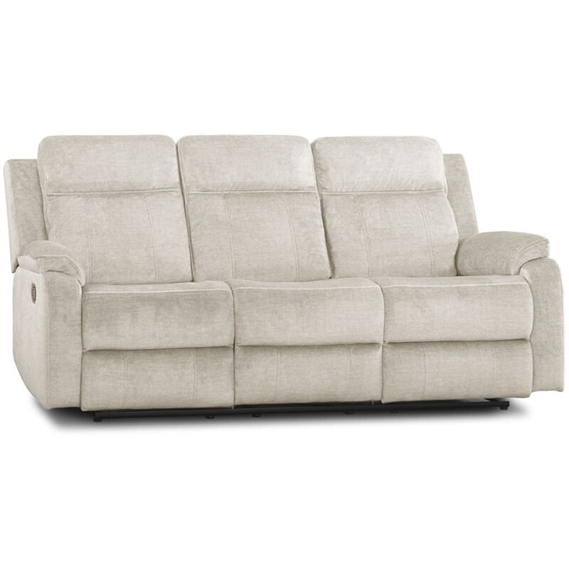 ® - Sofá relax 3 plazas REIMON, sofá reclinable en 2 extremos, 1 fijo central, Apertura por palanca. | Color: - Beige C3 - Home Heavenly
® - Sofá relax 3 plazas REIMON, sofá reclinable en 2 extremos, 1 fijo central, Apertura por palanca. | Color: - Beige C3 - Home Heavenly