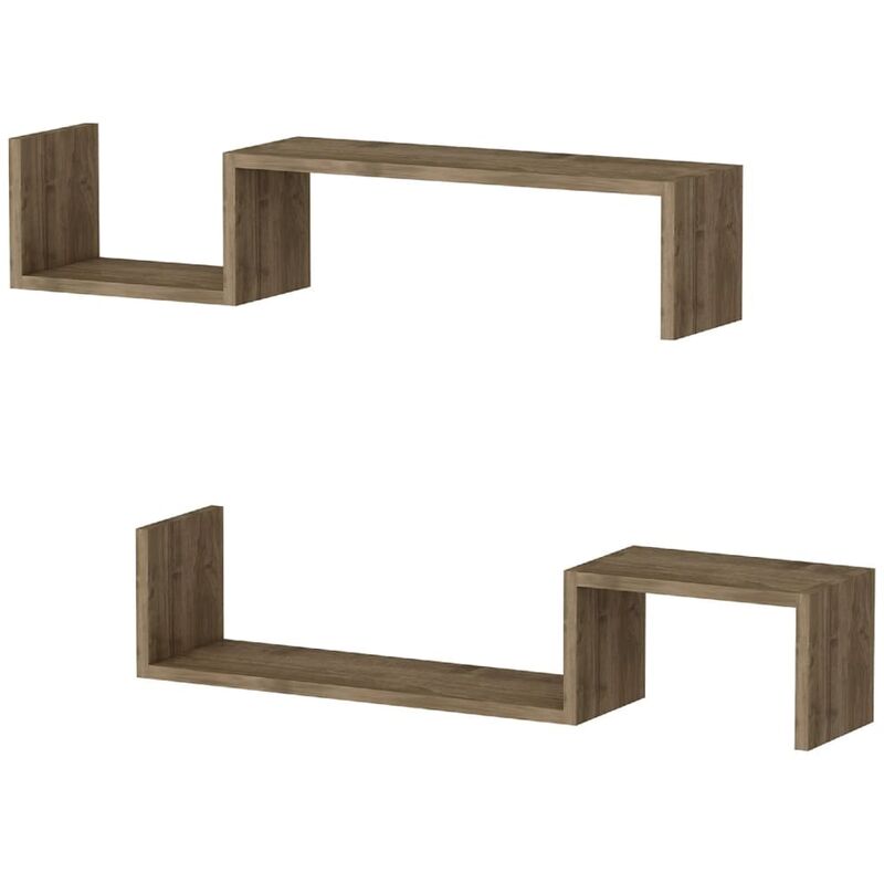 Home Mania - Homemania Juego de estantería de pared Angel 95,4x19,5x19,5 cm nogal - Marrón
Home Mania - Homemania Juego de estantería de pared Angel 95,4x19,5x19,5 cm nogal - Marrón
