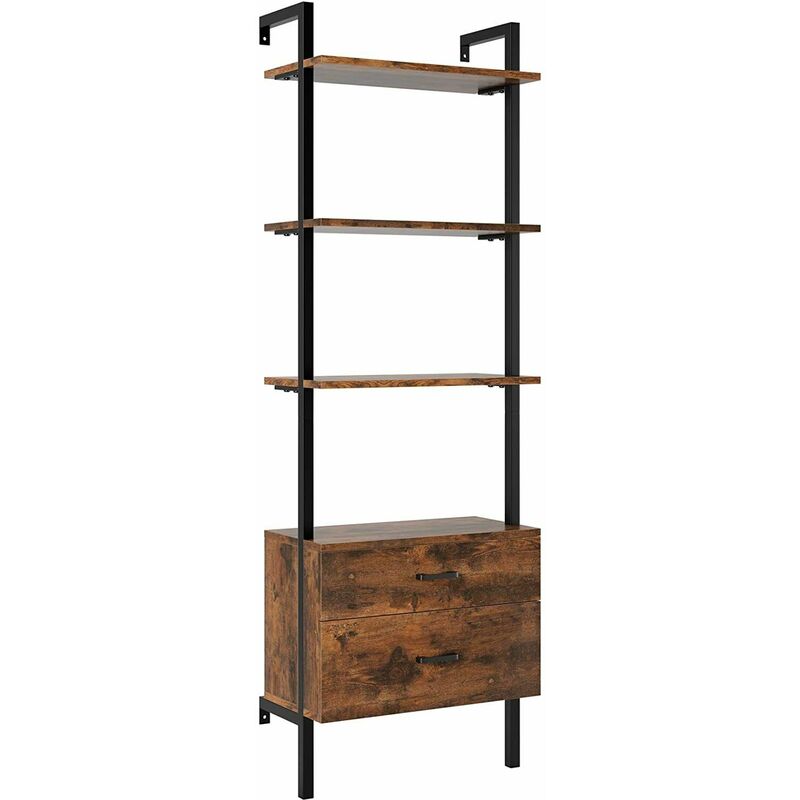 Homfa 3 pisos escalera estante estante de pared estante estante para libros con 2 cajones MDF y metal
Homfa 3 pisos escalera estante estante de pared estante estante para libros con 2 cajones MDF y metal