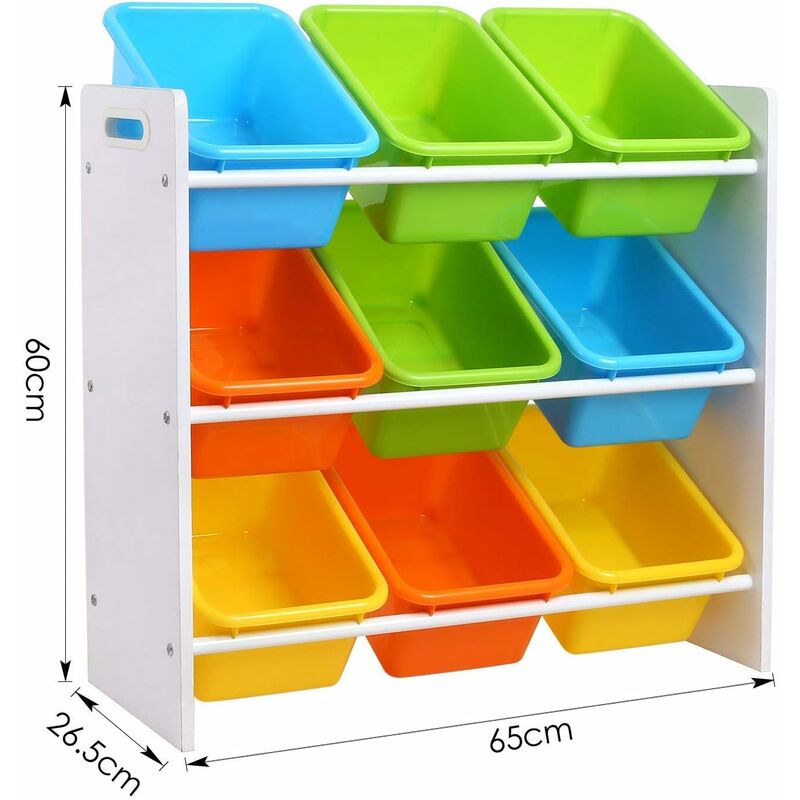 Armario para juguetes Estante para juguetes de 3 niveles para la habitación de los niños - Homfa
Armario para juguetes Estante para juguetes de 3 niveles para la habitación de los niños - Homfa