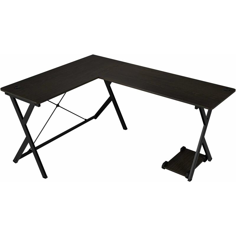 Escritorio Mesa de esquina en forma de L Escritorio para computadora con soporte para CPU Mesa de madera y metal para computadora para oficina
Escritorio Mesa de esquina en forma de L Escritorio para computadora con soporte para CPU Mesa de madera y metal para computadora para oficina