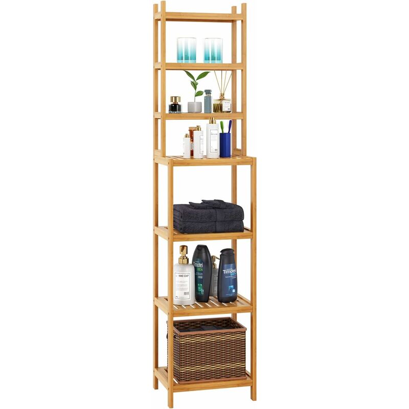 Estante de flores Estante de baño Estante de almacenamiento de dormitorio Balcón Jardín Bambú 36 × 28 × 160 cm (Natural) - Homfa
Estante de flores Estante de baño Estante de almacenamiento de dormitorio Balcón Jardín Bambú 36 × 28 × 160 cm (Natural) - Homfa