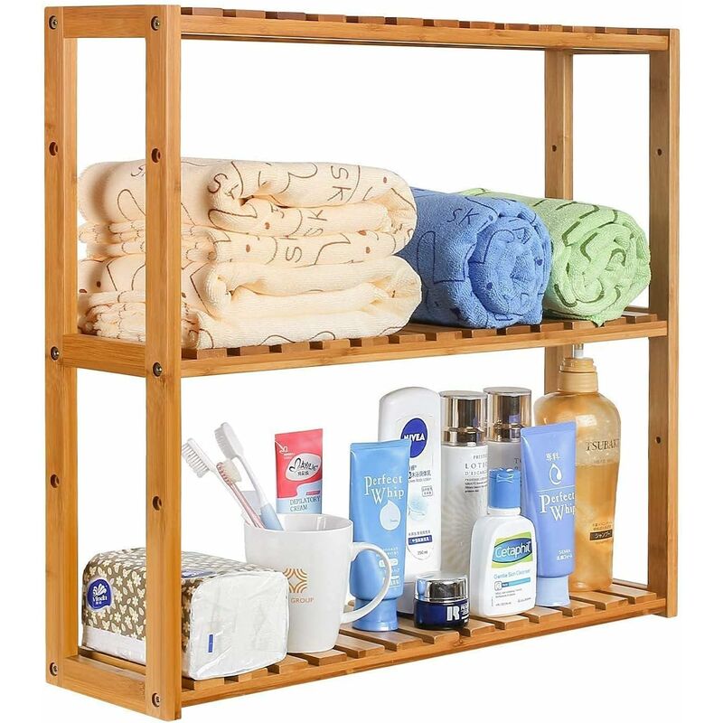 Homfa Estantería Bambú Baño Estantería Almacanamiento de Pared Organizador para Suministros de Baño Salón Cocina con 3 Estantes Natural 60x15x54cm
Homfa Estantería Bambú Baño Estantería Almacanamiento de Pared Organizador para Suministros de Baño Salón Cocina con 3 Estantes Natural 60x15x54cm