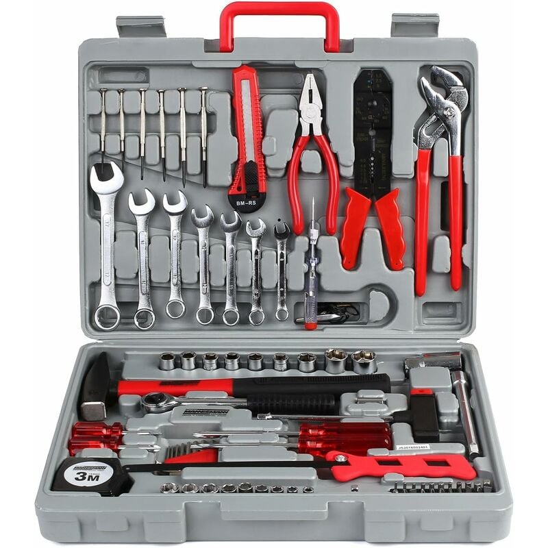 Juego De Herramientas Maletin 39/555 pcs,Maletín Herramientas Portátil con Llave, Cuchillo, Destornillador, para Hogar, Garaje, Oficina - Homfa
Juego De Herramientas Maletin 39/555 pcs,Maletín Herramientas Portátil con Llave, Cuchillo, Destornillador, para Hogar, Garaje, Oficina - Homfa