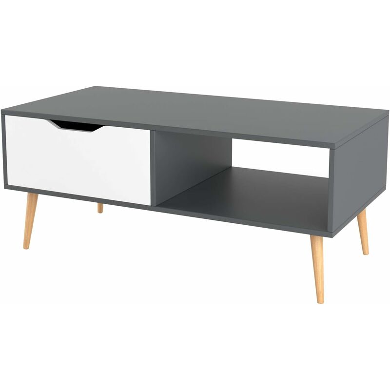 Homfa Mesa de centro escandinava Mesa de centro de madera para escritorio de TV 100x49,5x43 cm (gris)
Homfa Mesa de centro escandinava Mesa de centro de madera para escritorio de TV 100x49,5x43 cm (gris)