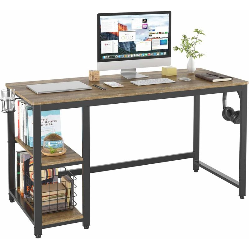 Homfa Mesa de ordenador con 5 estantes de estilo industrial, 133 x 56 x 110,5 cm marrón
Homfa Mesa de ordenador con 5 estantes de estilo industrial, 133 x 56 x 110,5 cm marrón