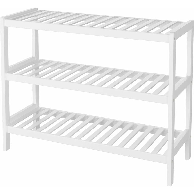 Zapatero de bambú Estantes de almacenamiento de 3 niveles Soporte Organizador de zapatos Estante de almacenamiento de pasillo de baño 70x55x26cm
Zapatero de bambú Estantes de almacenamiento de 3 niveles Soporte Organizador de zapatos Estante de almacenamiento de pasillo de baño 70x55x26cm