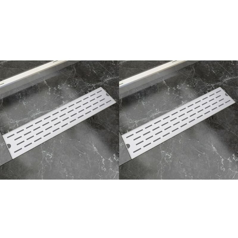 Desagüe lineal ducha 2 uds línea 530x140 mm acero inoxidable - Hommoo 
Desagüe lineal ducha 2 uds línea 530x140 mm acero inoxidable - Hommoo