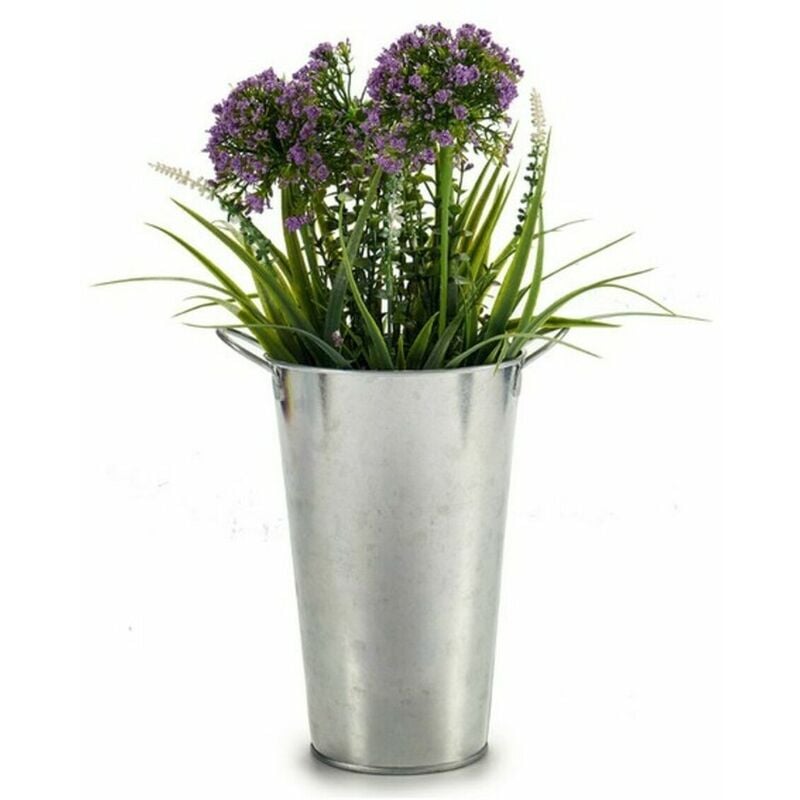 Cubo Alto Plata Zinc (15 x 22,5 x 20 cm) - Ibergarden 
Cubo Alto Plata Zinc (15 x 22,5 x 20 cm) - Ibergarden