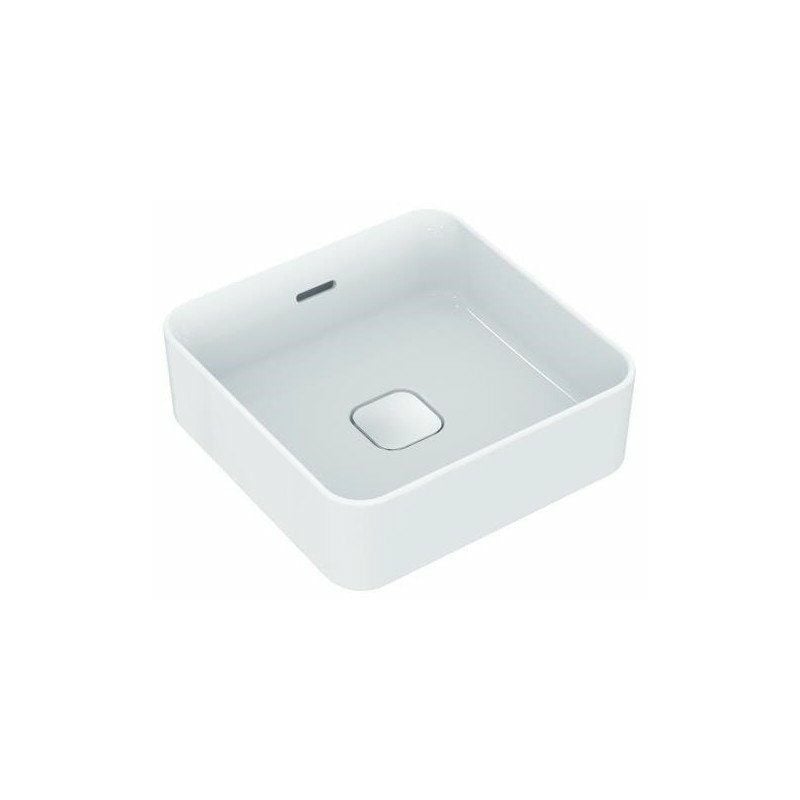 Lavabo sobre encimera STRADA II con rebosadero sin orificio para grifería 400x400x180mm blanco I +
Lavabo sobre encimera STRADA II con rebosadero sin orificio para grifería 400x400x180mm blanco I +