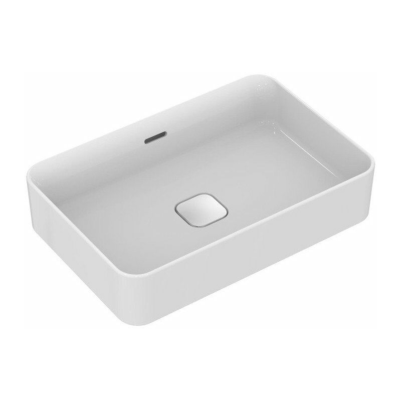 Lavabo sobre encimera STRADA II con rebosadero sin orificio para grifería 600x400x175mm blanco I +
Lavabo sobre encimera STRADA II con rebosadero sin orificio para grifería 600x400x175mm blanco I +
