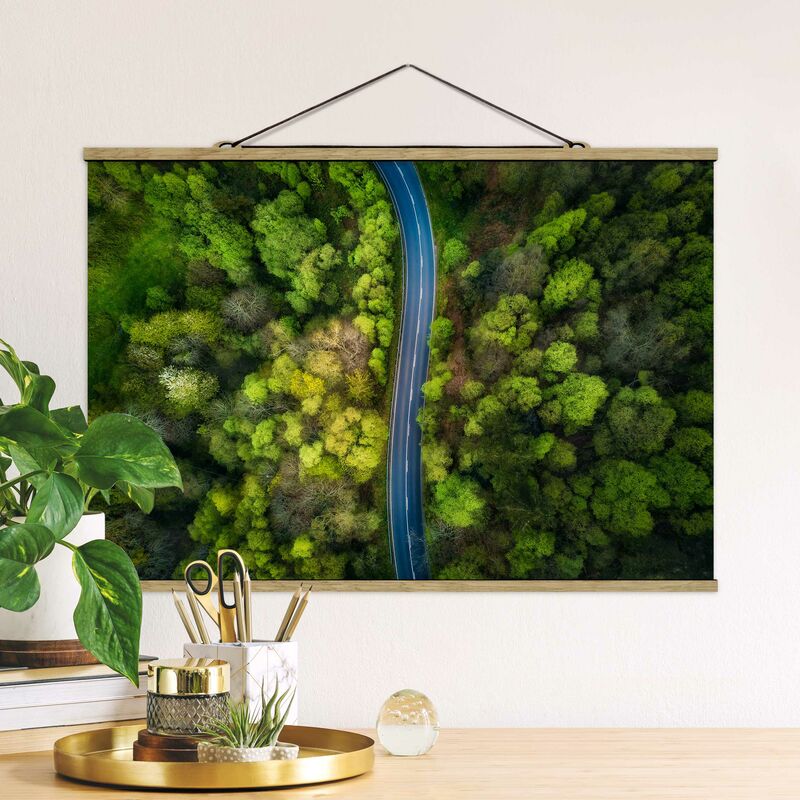 Imagen de tela - Aerial View - Asphalt Road In The Forest - Apaisado 2:3 Dimensión LxA: 33.5cm x 50cm
Imagen de tela - Aerial View - Asphalt Road In The Forest - Apaisado 2:3 Dimensión LxA: 33.5cm x 50cm