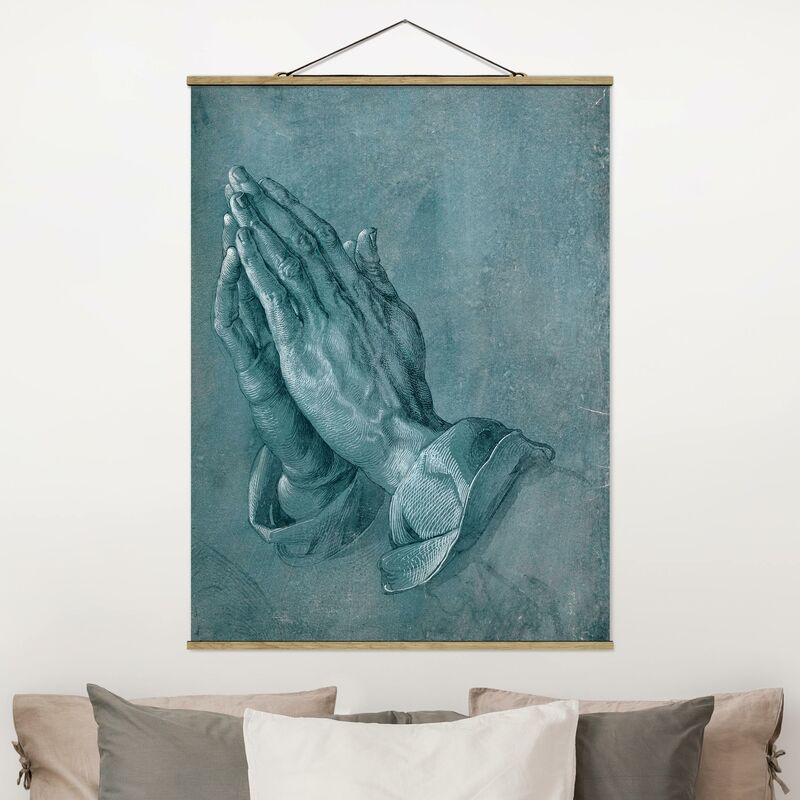 Imagen de tela - Albrecht Dürer - Study Of Praying Hands - Alto 4:3 Dimensión LxA: 46.5cm x 35cm
Imagen de tela - Albrecht Dürer - Study Of Praying Hands - Alto 4:3 Dimensión LxA: 46.5cm x 35cm