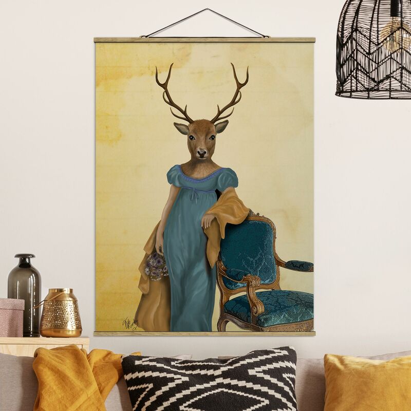 Imagen de tela - Animal Portrait - Deer Lady - Alto 4:3 Dimensión LxA: 46.5cm x 35cm
Imagen de tela - Animal Portrait - Deer Lady - Alto 4:3 Dimensión LxA: 46.5cm x 35cm