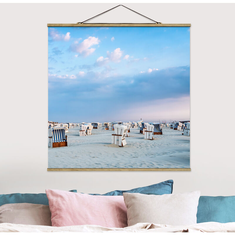 Imagen de tela - Beach Chairs On The North Sea Beach - Cuadrado 1:1 Dimensión LxA: 100cm x 100cm
Imagen de tela - Beach Chairs On The North Sea Beach - Cuadrado 1:1 Dimensión LxA: 100cm x 100cm