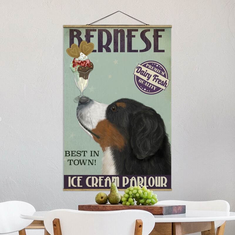 Imagen de tela - Bernese Mountain Dog With Ice - Alto 3:2 Dimensión LxA: 120cm x 80cm
Imagen de tela - Bernese Mountain Dog With Ice - Alto 3:2 Dimensión LxA: 120cm x 80cm