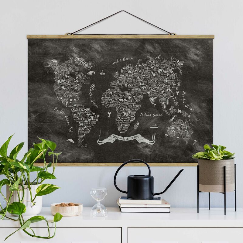 Imagen de tela - Chalk Typography World Map - Apaisado 2:3 Dimensión LxA: 33.5cm x 50cm
Imagen de tela - Chalk Typography World Map - Apaisado 2:3 Dimensión LxA: 33.5cm x 50cm