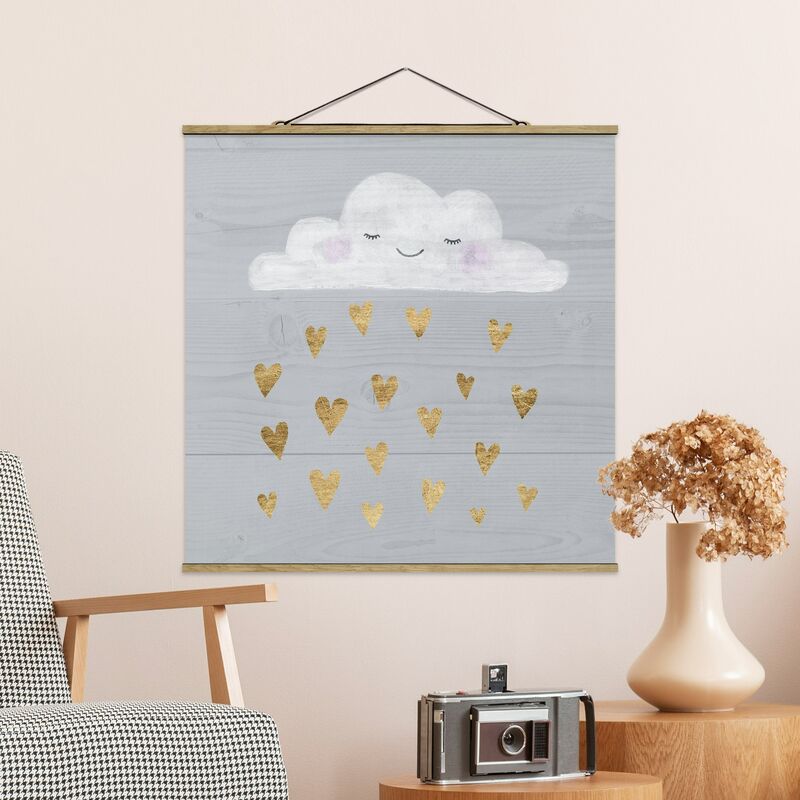 Imagen de tela - Cloud With Golden Hearts - Cuadrado 1:1 Dimensión LxA: 80cm x 80cm
Imagen de tela - Cloud With Golden Hearts - Cuadrado 1:1 Dimensión LxA: 80cm x 80cm