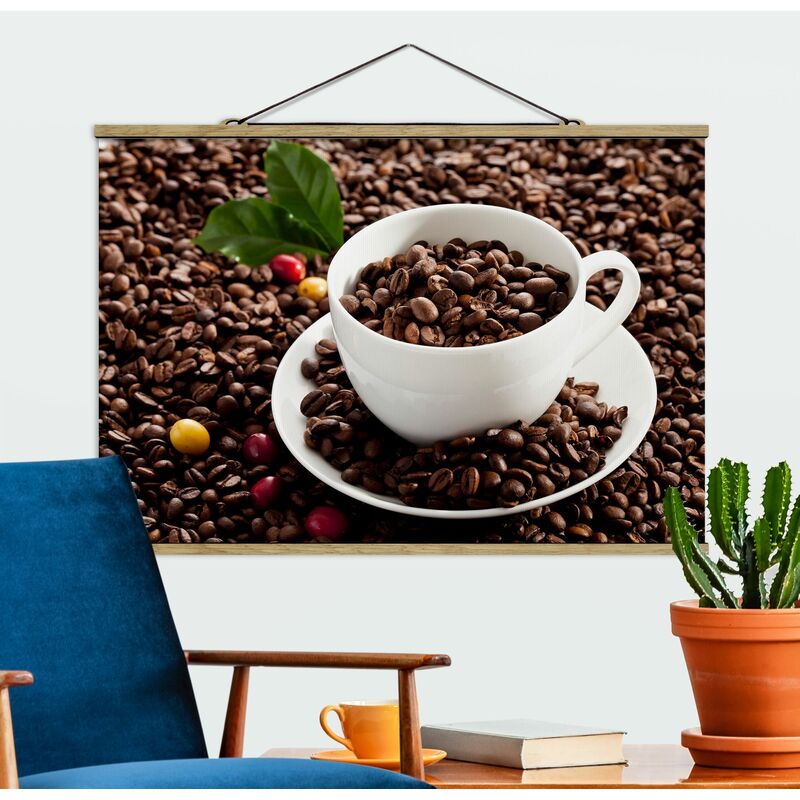 Imagen de tela - Coffee Cup With Roasted Coffee Beans - Apaisado 2:3 Dimensión LxA: 23.5cm x 35cm
Imagen de tela - Coffee Cup With Roasted Coffee Beans - Apaisado 2:3 Dimensión LxA: 23.5cm x 35cm