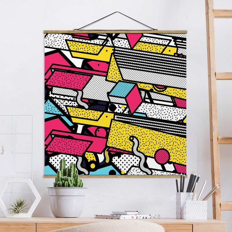 Imagen de tela - Composition Neo Memphis Colourful Madness - Cuadrado 1:1 Dimensión LxA: 50cm x 50cm
Imagen de tela - Composition Neo Memphis Colourful Madness - Cuadrado 1:1 Dimensión LxA: 50cm x 50cm