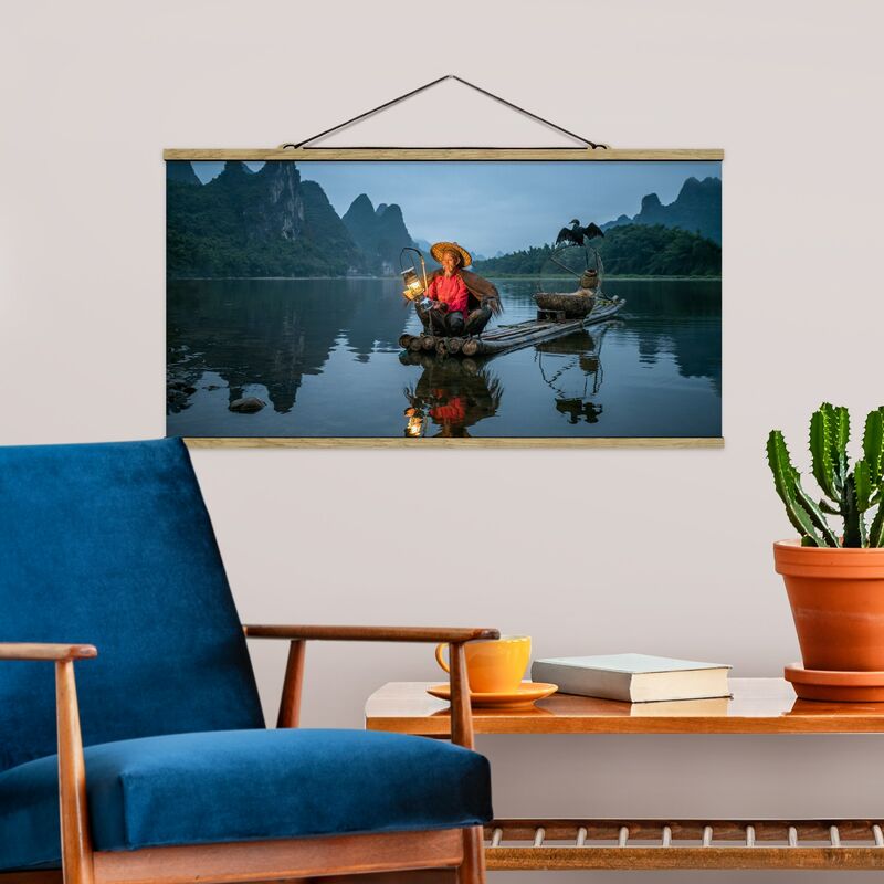 Imagen de tela - Cormorant Fisherman At Dusk - Apaisado 1:2 Dimensión LxA: 40cm x 80cm
Imagen de tela - Cormorant Fisherman At Dusk - Apaisado 1:2 Dimensión LxA: 40cm x 80cm