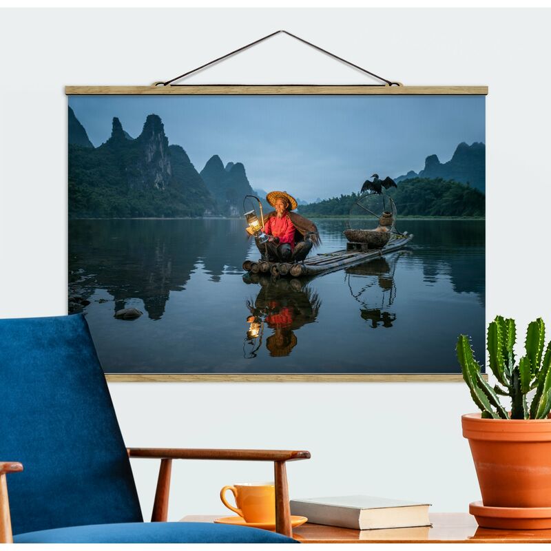 Imagen de tela - Cormorant Fisherman At Dusk - Apaisado 2:3 Dimensión LxA: 33.5cm x 50cm
Imagen de tela - Cormorant Fisherman At Dusk - Apaisado 2:3 Dimensión LxA: 33.5cm x 50cm