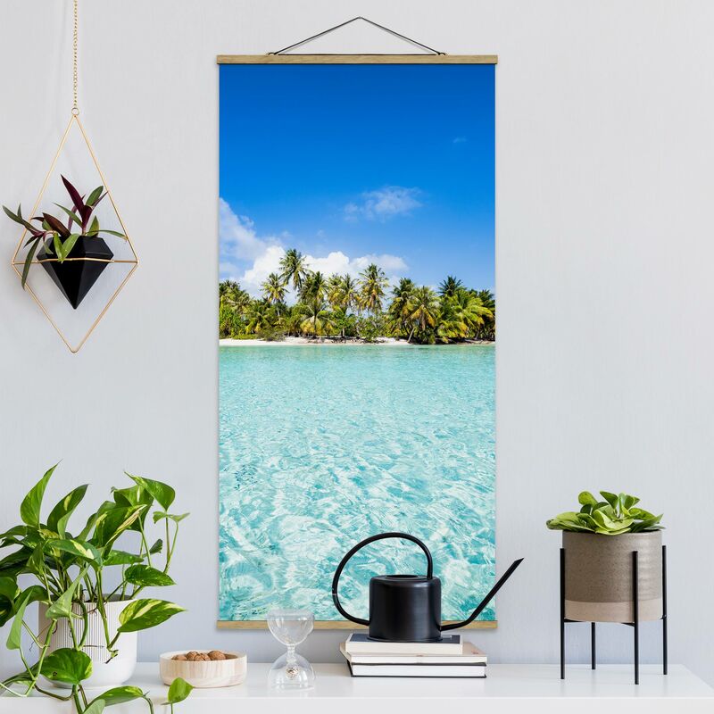 Imagen de tela - Crystal Clear Water - Alto 2:1 Dimensión LxA: 100cm x 50cm