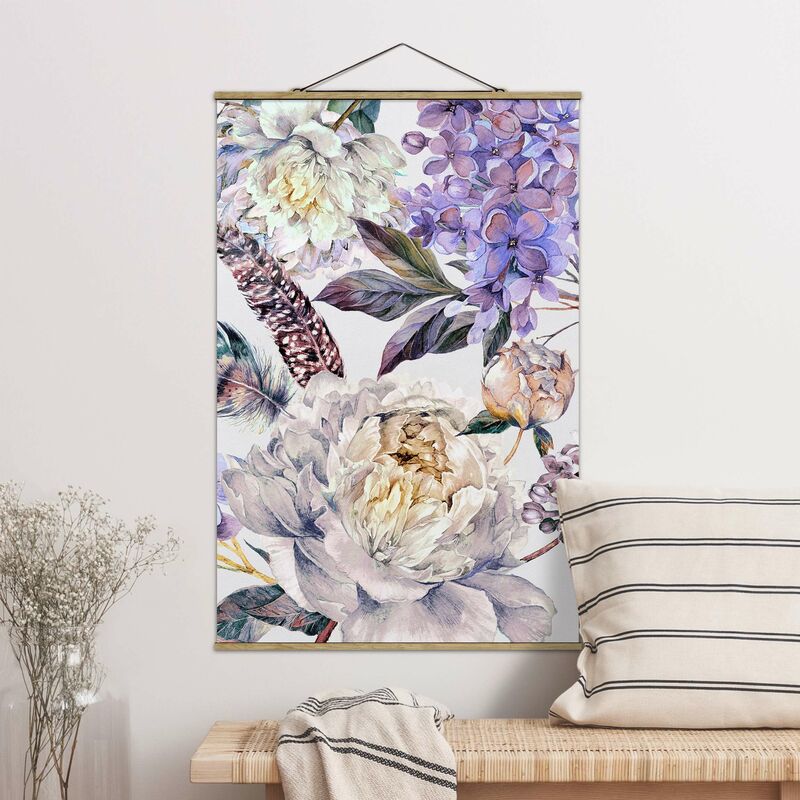 Imagen de tela - Delicate Watercolour Boho Flowers And Feathers Pattern - Alto 3:2 Dimensión LxA: 120cm x 80cm
Imagen de tela - Delicate Watercolour Boho Flowers And Feathers Pattern - Alto 3:2 Dimensión LxA: 120cm x 80cm